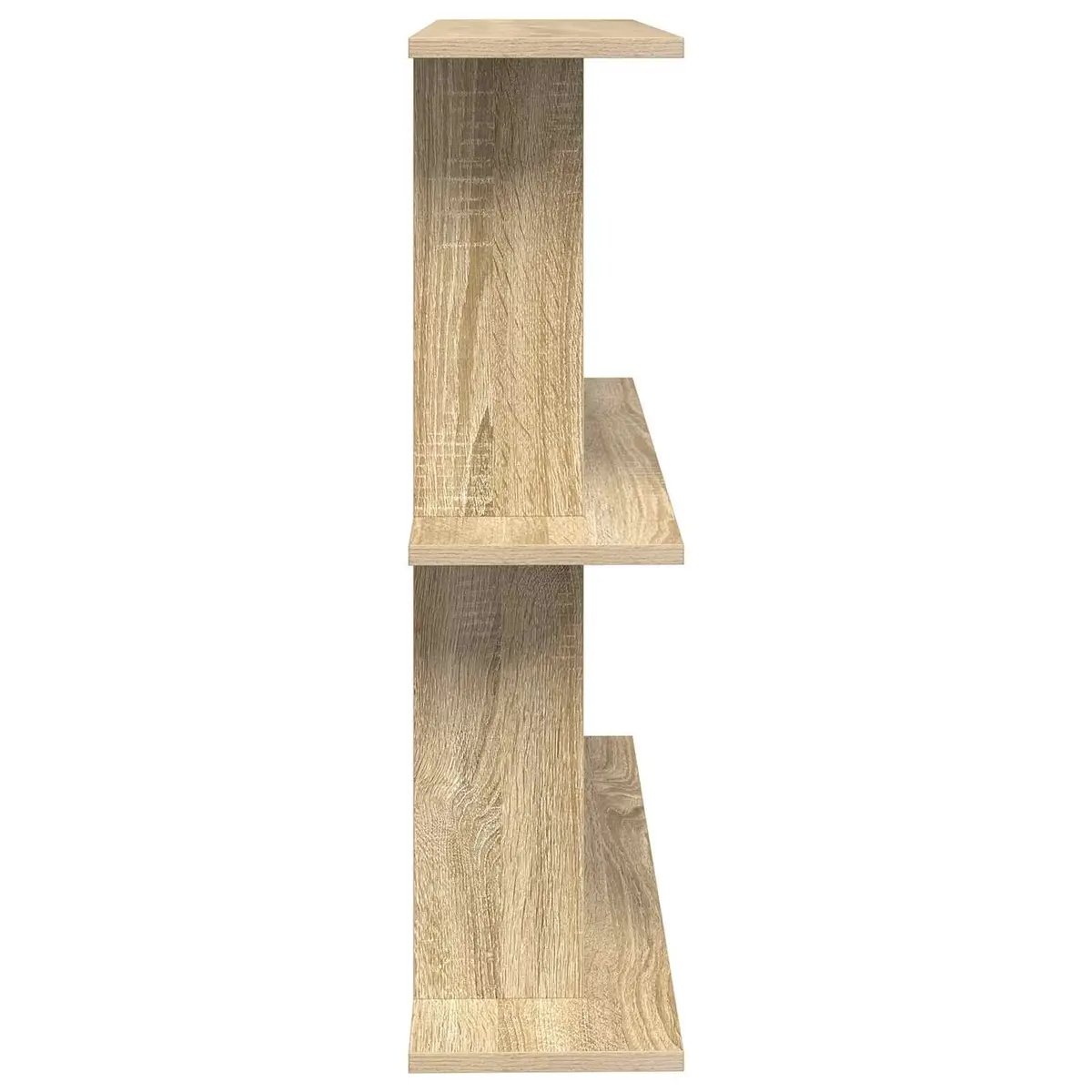 Wall Shelf Wall-Mounted Brown Modern Shelving Unit Storage Sonoma Oak 100cm