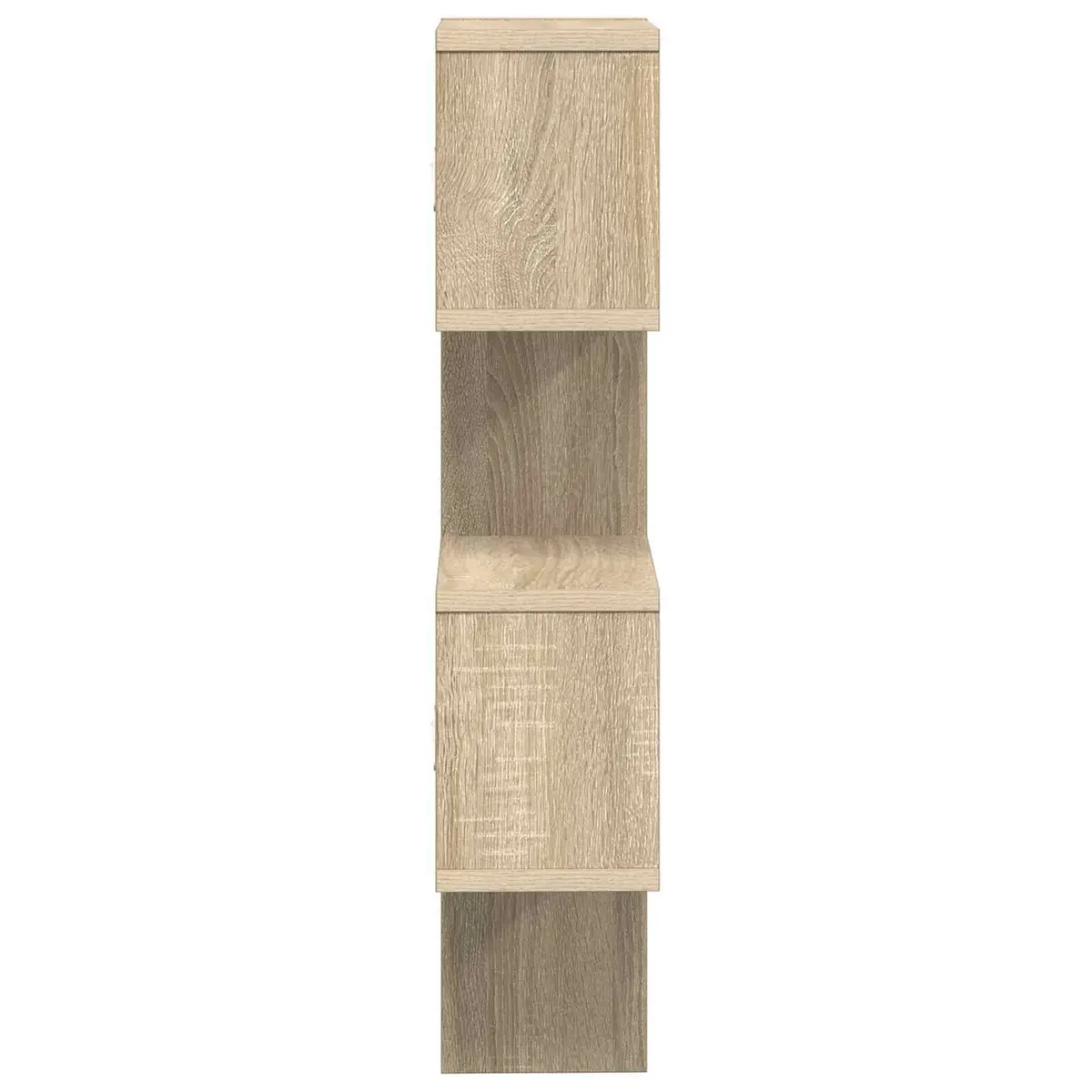 Wall Shelf Wall-Mounted Storage Display Unit 76cm Brown Sonoma Oak