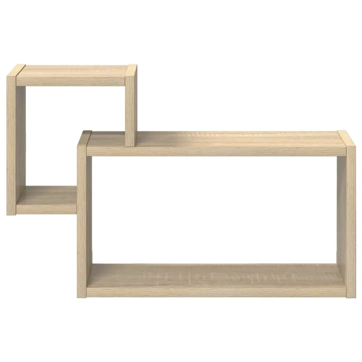 Wall Shelf Wall-Mounted Storage Brown 55 x 15 x 35 cm Modern Living Room Bedroom Décor