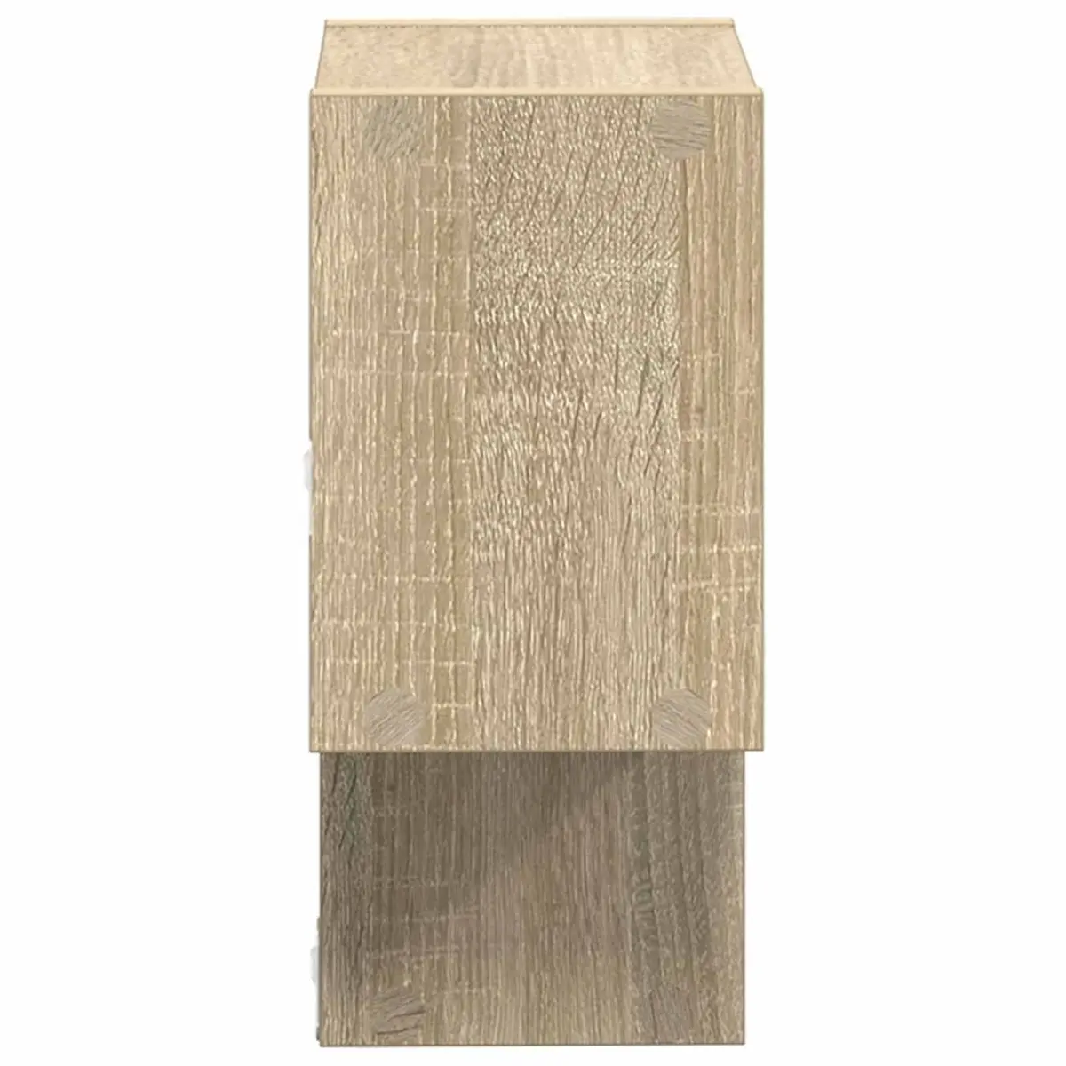 Wall Shelf Wall-Mounted Storage Brown 55 x 15 x 35 cm Modern Living Room Bedroom Décor