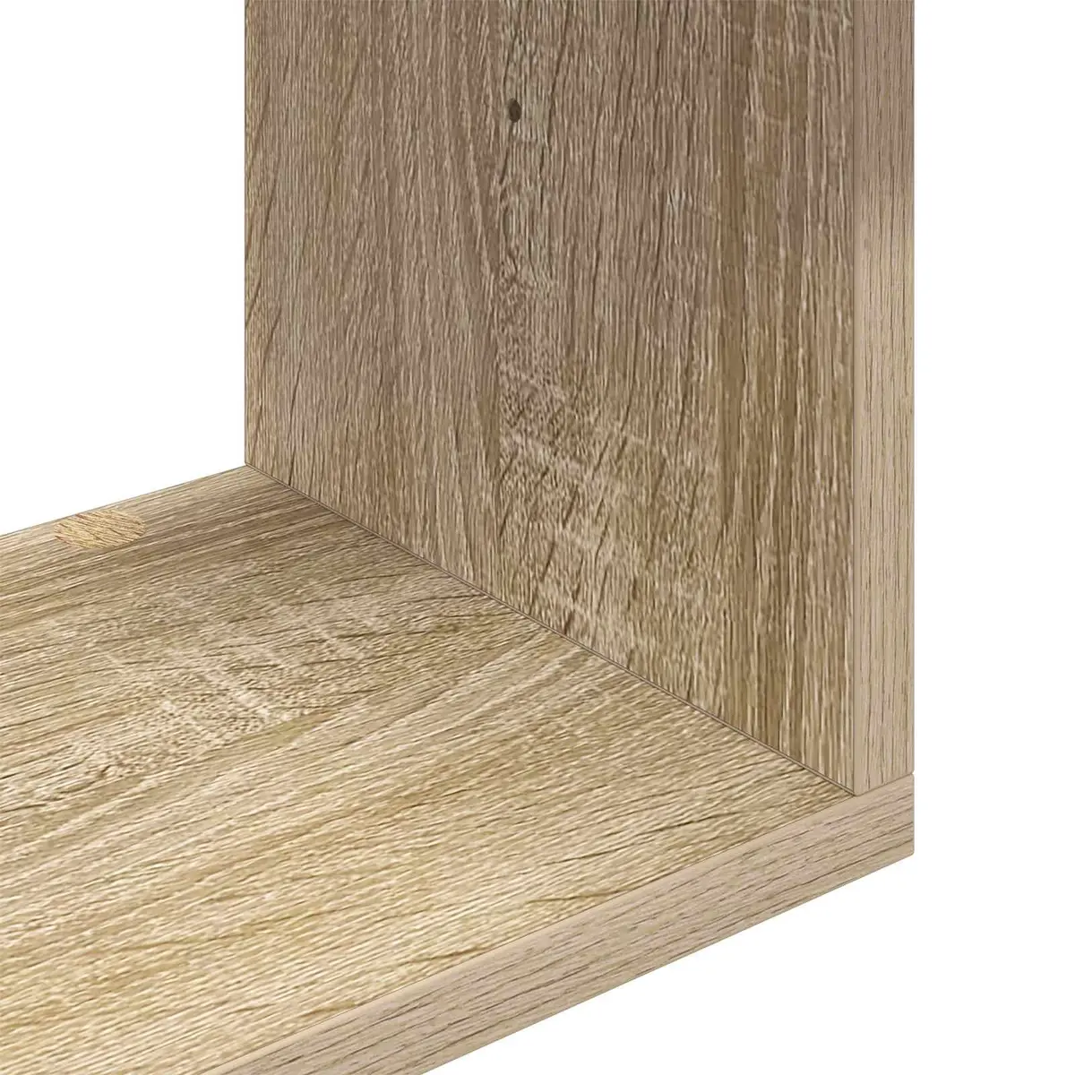 Wall Shelf Wall-Mounted Sonoma Oak Brown Modern Storage Floating Display Ledge