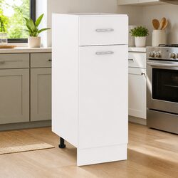 Practical White Drawer Cabinet for Storage Needs 30x46x81.5cm