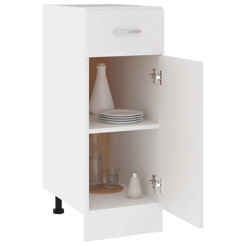 White Drawer Cabinet for Storage Needs 30x46x81.5cm