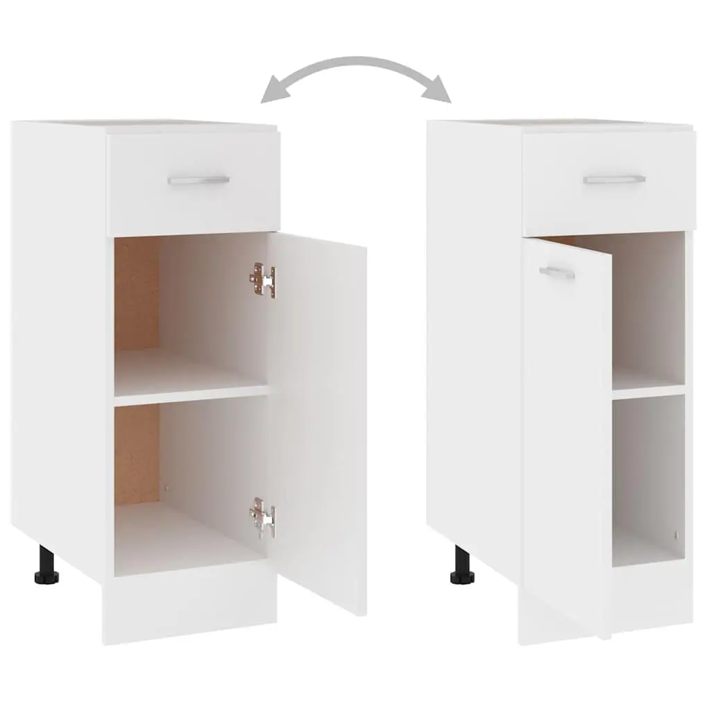 White Drawer Cabinet for Storage Needs 30x46x81.5cm