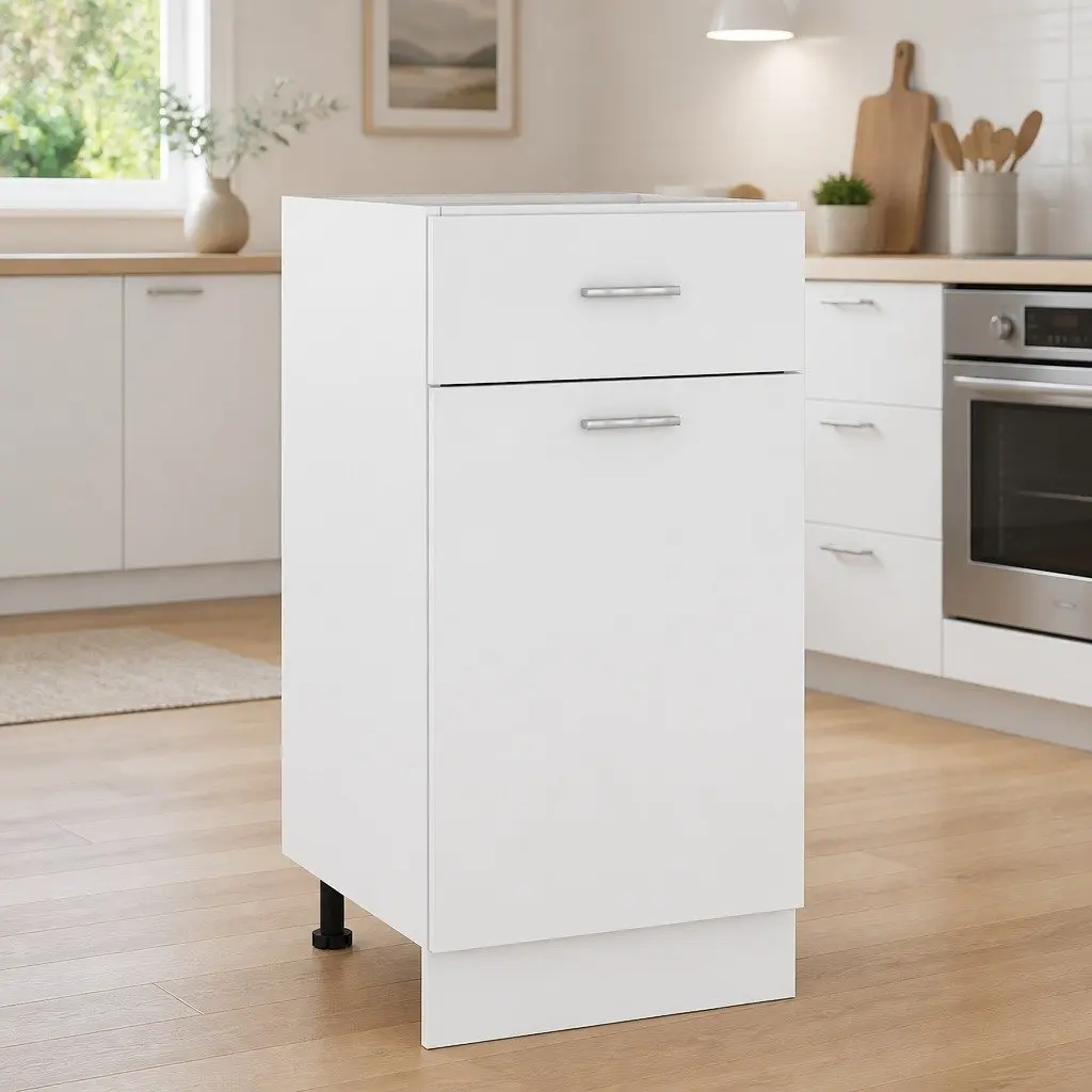White Kitchen Storage Sideboard 40x46x81.5cm