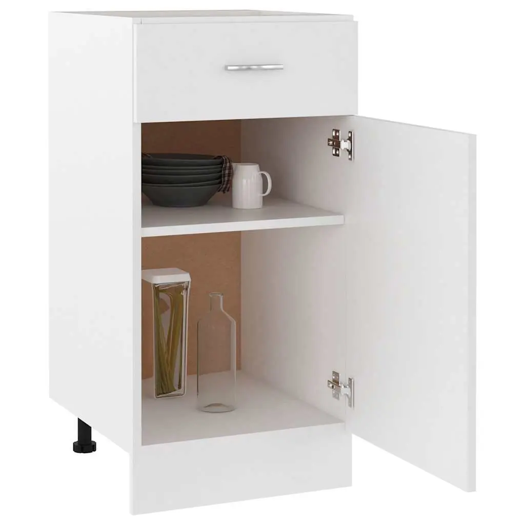 White Kitchen Storage Sideboard 40x46x81.5cm