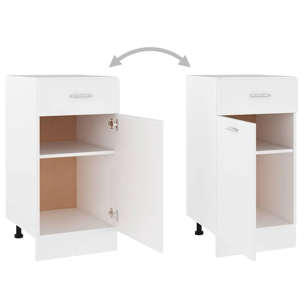 White Kitchen Storage Sideboard 40x46x81.5cm
