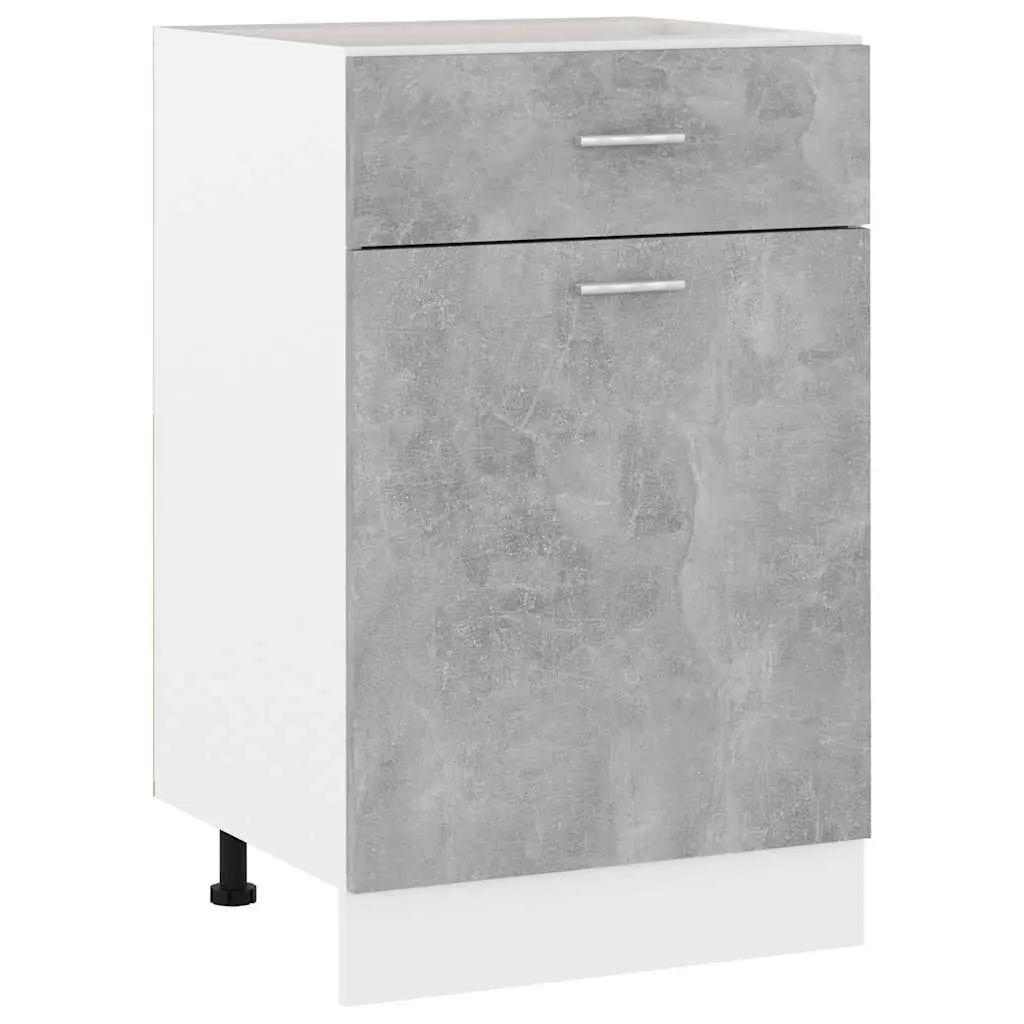 Grey Kitchen Storage Cabinet with Drawer