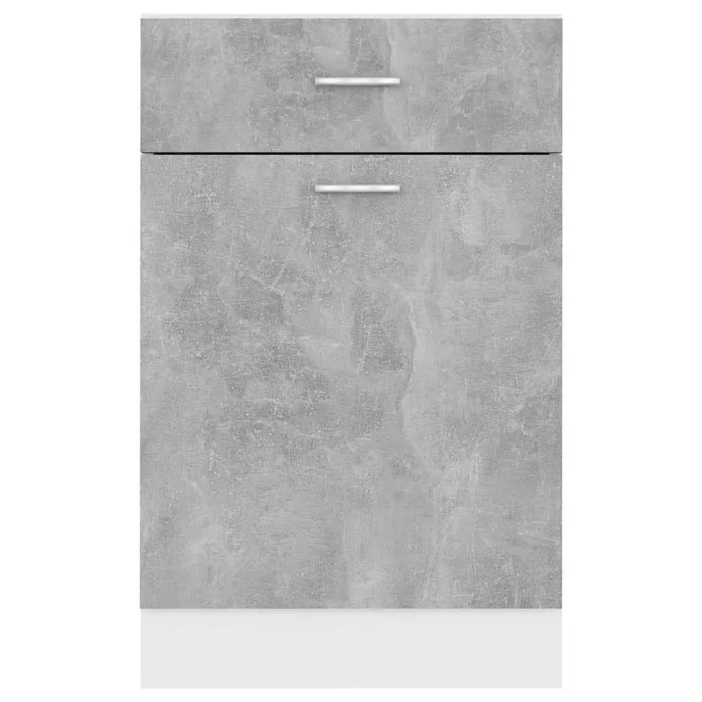 Grey Kitchen Storage Cabinet with Drawer