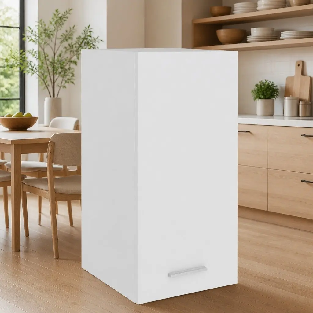 White Wall-Mounted Kitchen Cabinet Storage Unit 29.5x31x60cm