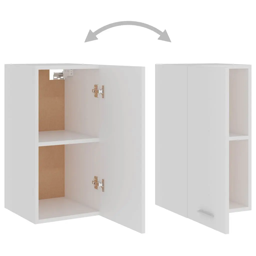 White Wall-Mounted Kitchen Cabinet Storage Unit 29.5x31x60cm