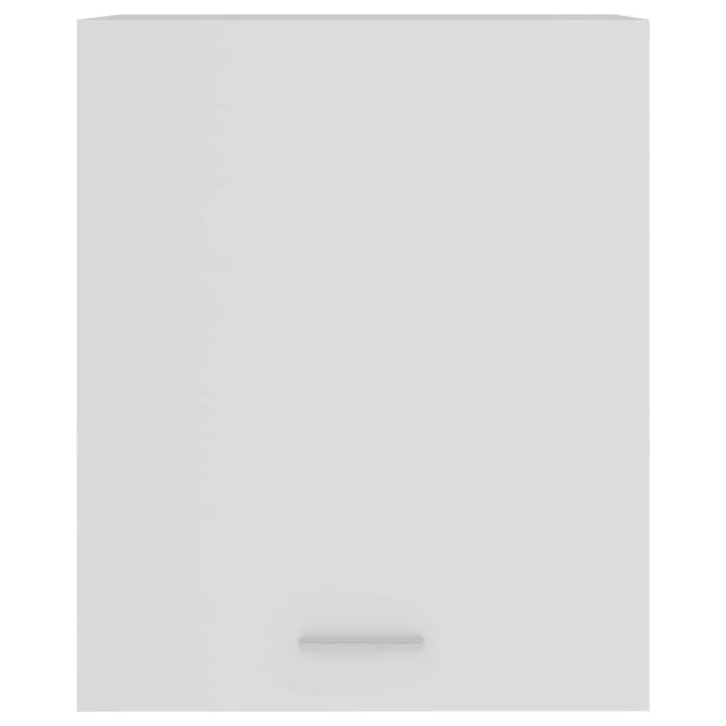 Hanging Kitchen Cabinet White Wall-Mounted Storage Engineered Wood Two Shelves