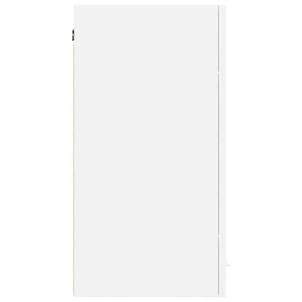 Hanging Kitchen Cabinet Wall-Mounted Storage 60cm White Engineered Wood Shelves