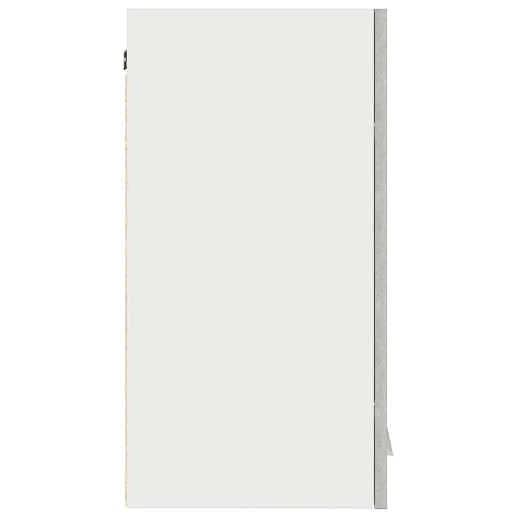 Hanging Kitchen Cabinet Grey Storage Shelves Engineered Wood Organiser Unit