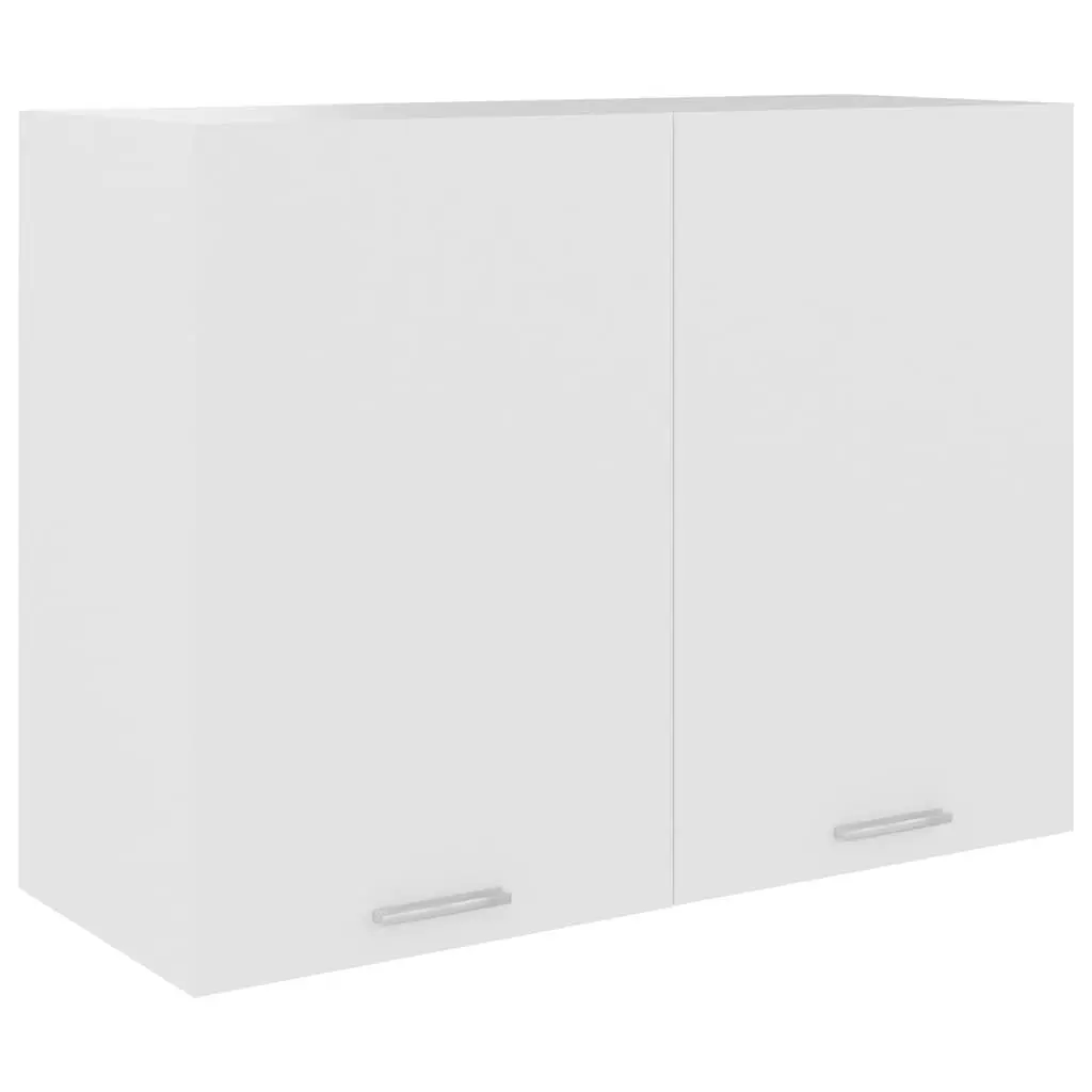 Hanging Kitchen Cabinet Wall Mounted Storage Cupboard 80x31x60 cm White 2 Doors