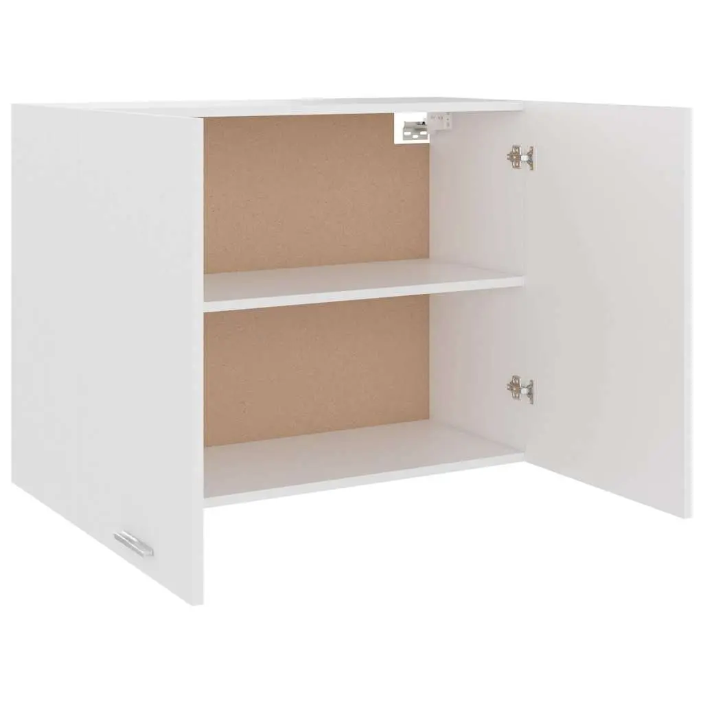 Hanging Kitchen Cabinet Wall Mounted Storage Cupboard 80x31x60 cm White 2 Doors