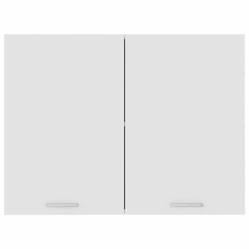 Hanging Kitchen Cabinet Wall Mounted Storage Cupboard 80x31x60 cm White 2 Doors