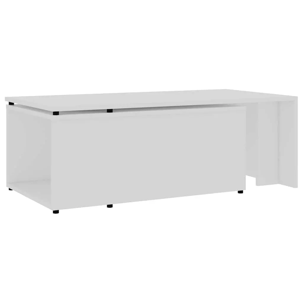 Coffee Table White 150x50x35 cm Engineered Wood Accent Side Table