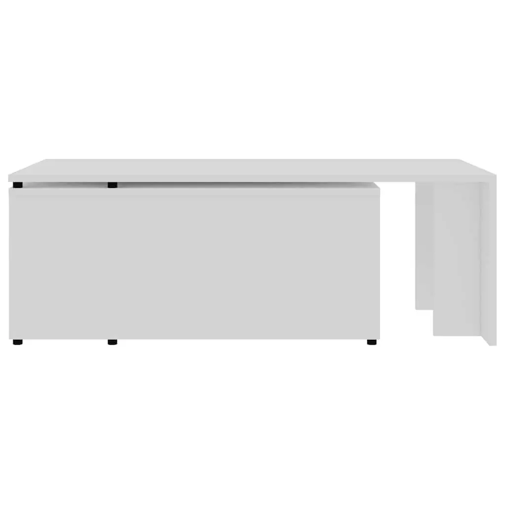 Coffee Table White 150x50x35 cm Engineered Wood Accent Side Table