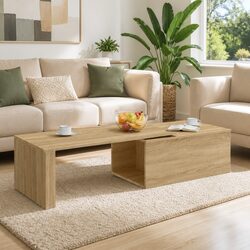 Reliable and Elegant Brown Coffee Table for Living Room
