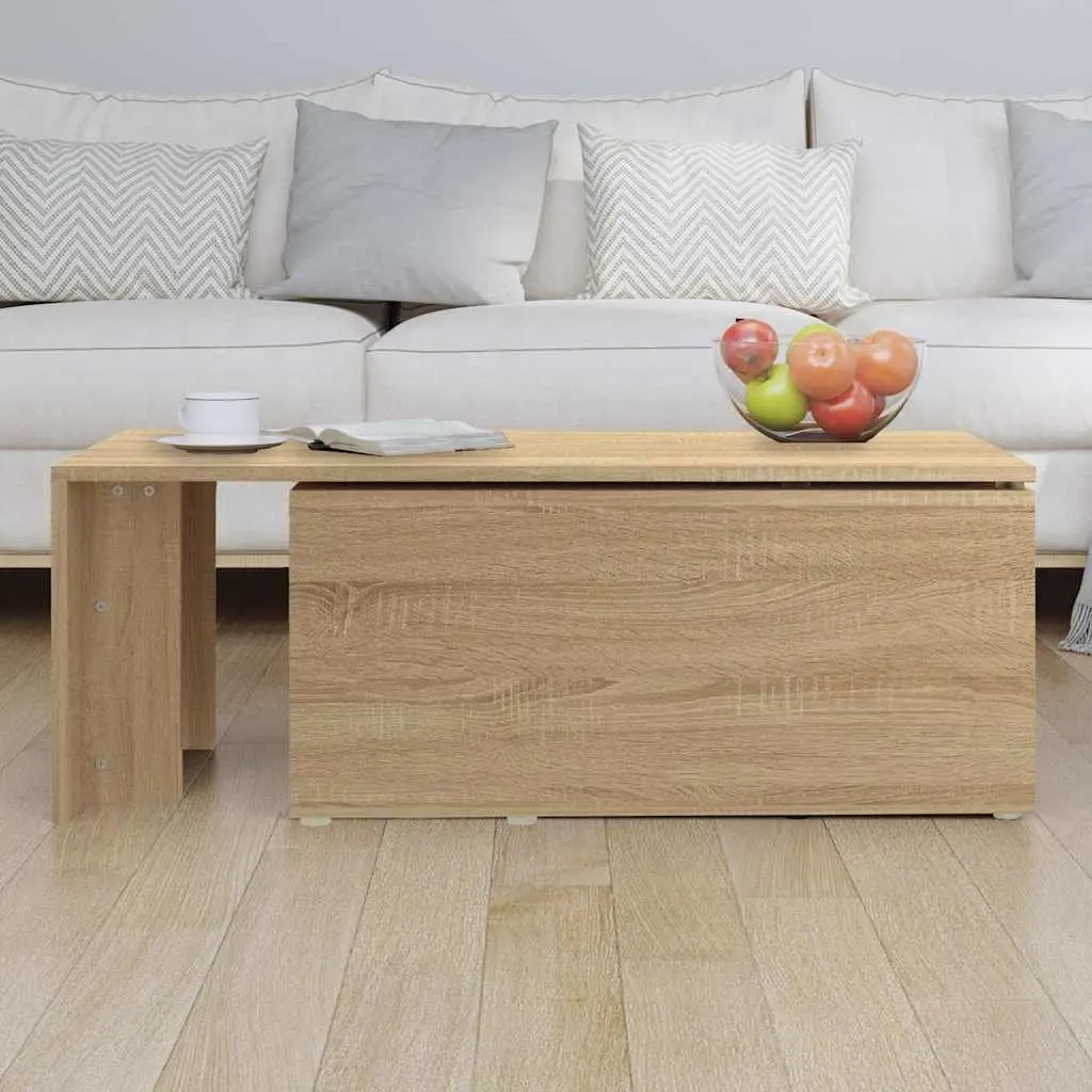 Coffee Table Brown Engineered Wood Living Room Furniture 150x50x35cm