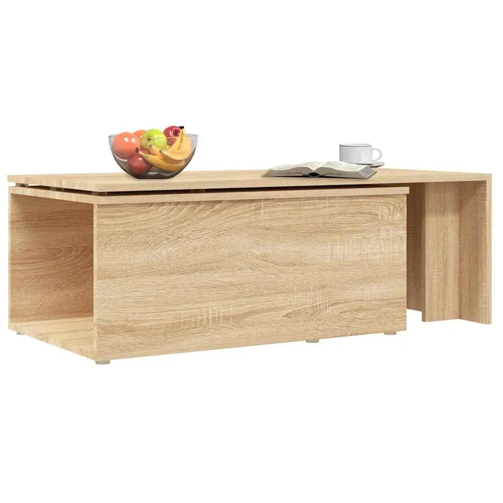 Coffee Table Brown Engineered Wood Living Room Furniture 150x50x35cm