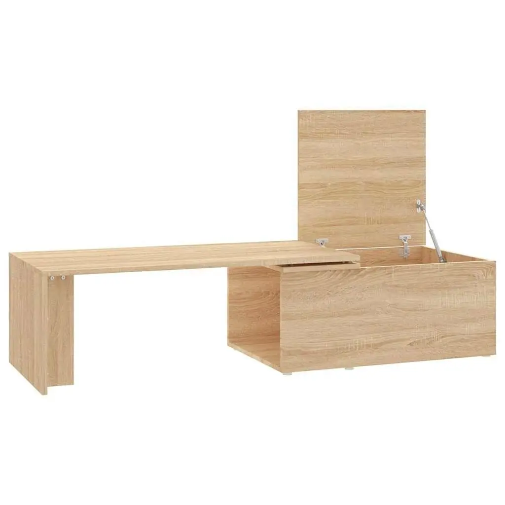 Coffee Table Brown Engineered Wood Living Room Furniture 150x50x35cm