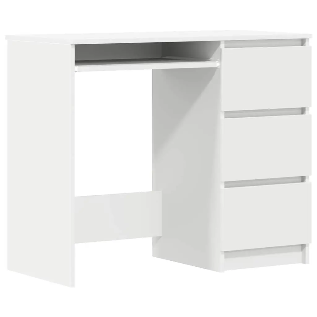 Office Desk Engineered Wood 90cm White Workstation Study Table