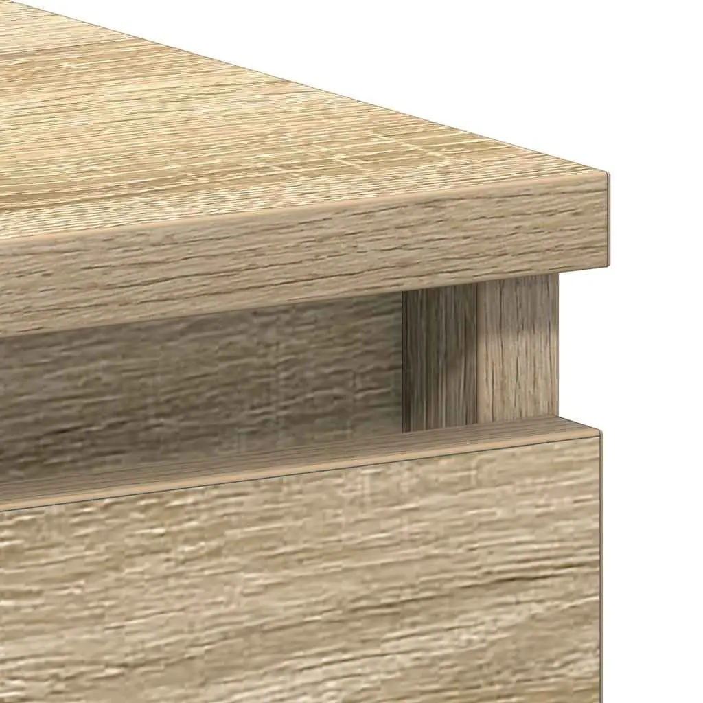 Engineered Wood Desk 90x45x76cm Brown Office Study Table with Drawer Storage