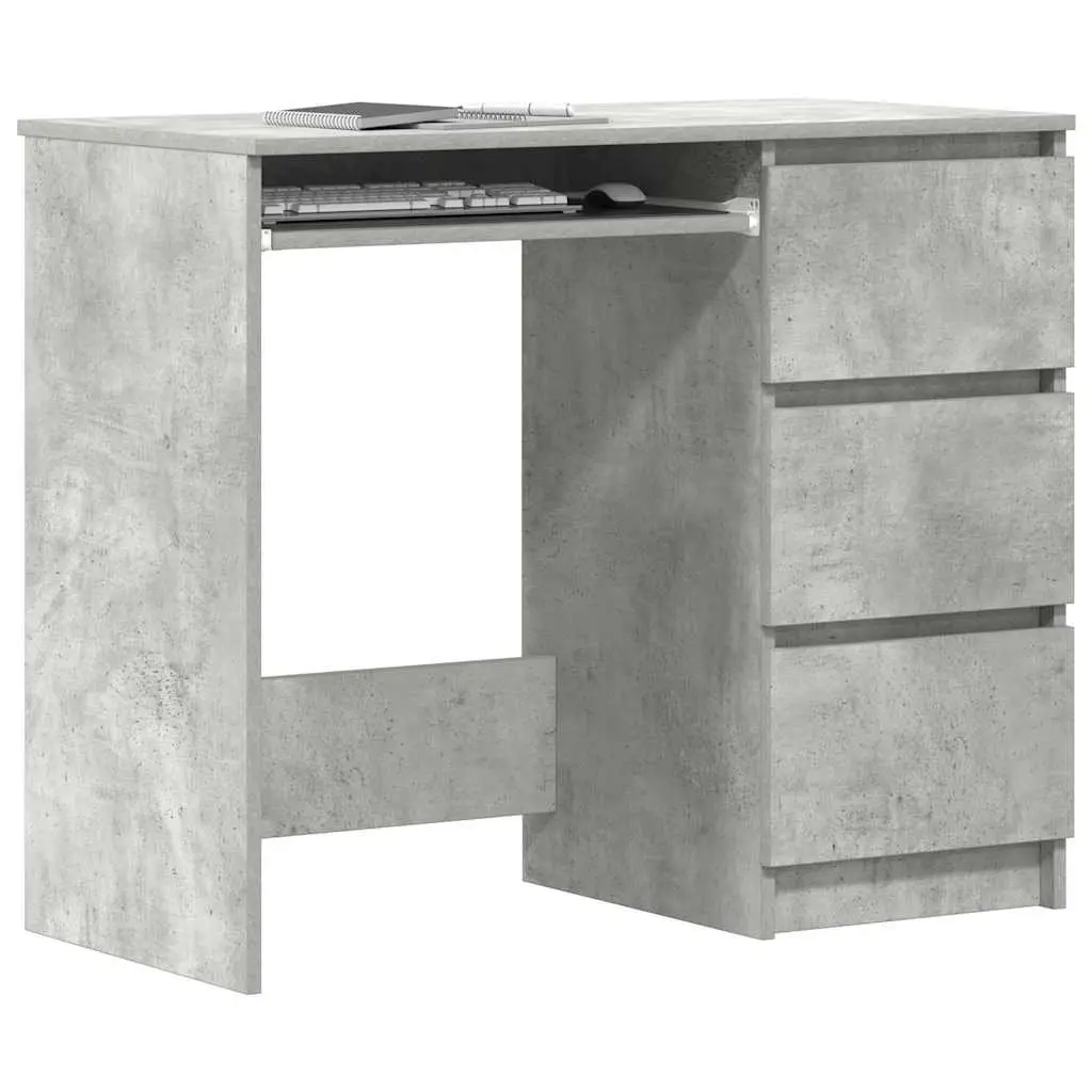 Concrete Grey Desk, 90cm