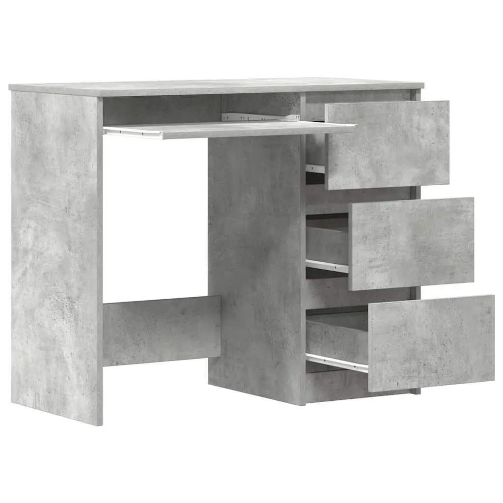 Concrete Grey Desk, 90cm