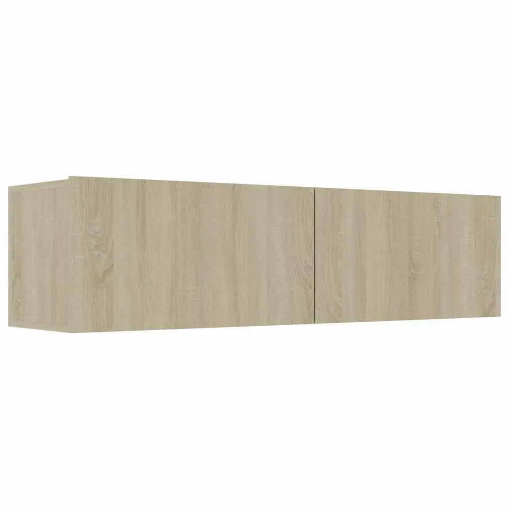 Wall-Mounted TV Cabinet Storage Unit Brown 120x30x30 cm Drop-Down Doors