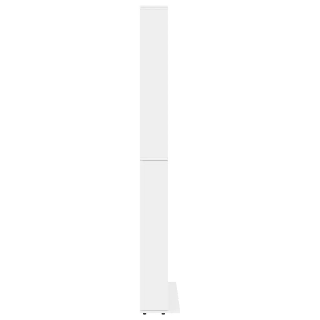 CD Cabinet Media Storage Organizer 30 Compartments White