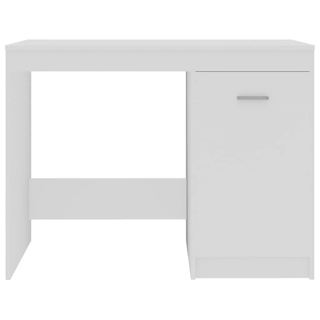 Office Desk Writing Table 100x50x76 cm White with Storage Cabinet