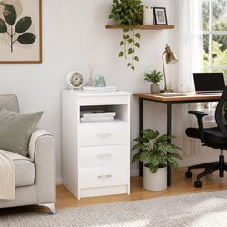 Compact 3-Drawer Storage Cabinet for Everyday Use