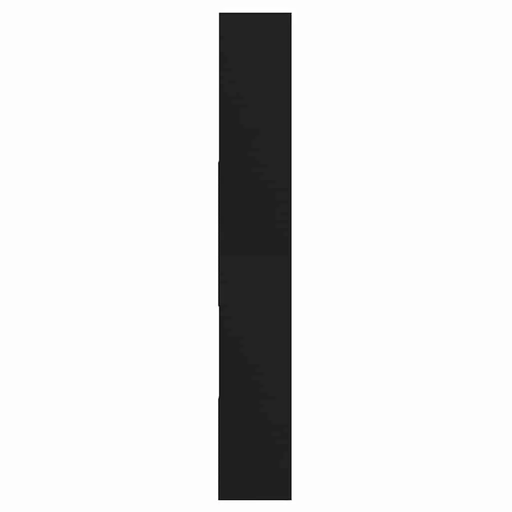 Bookcase Storage Cabinet Engineered Wood 67x24x161cm Black