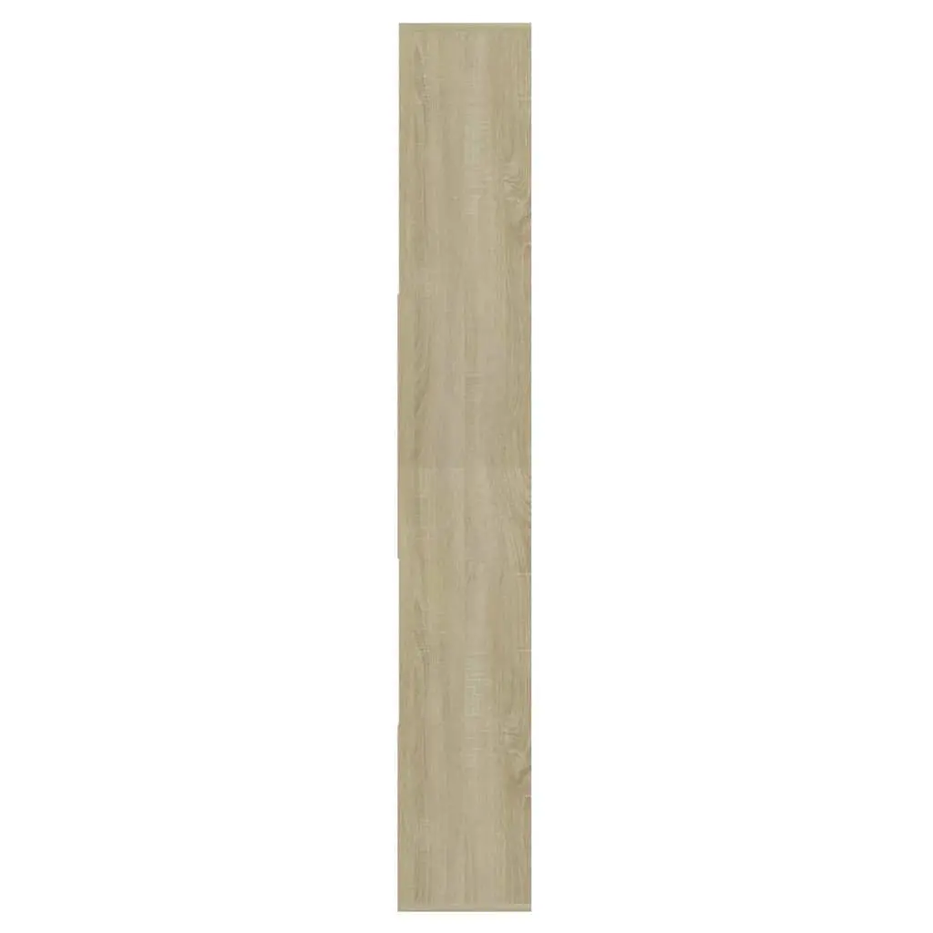 Book Cabinet Storage Unit Engineered Wood 67L x 24W x 161H cm Brown Sonoma Oak