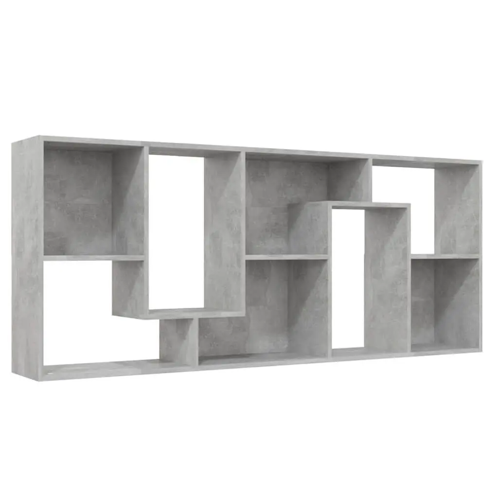 Book Cabinet Grey Engineered Wood Shelving Unit Storage Organizer 67x24x161cm