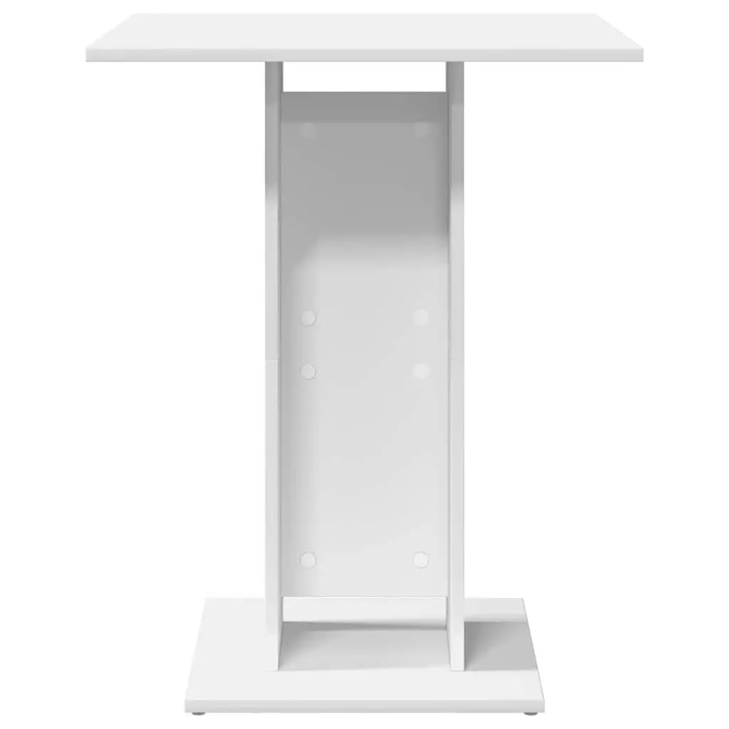 Bistro Table White 60x60x75 cm Kitchen Dining Room High Table Engineered Wood