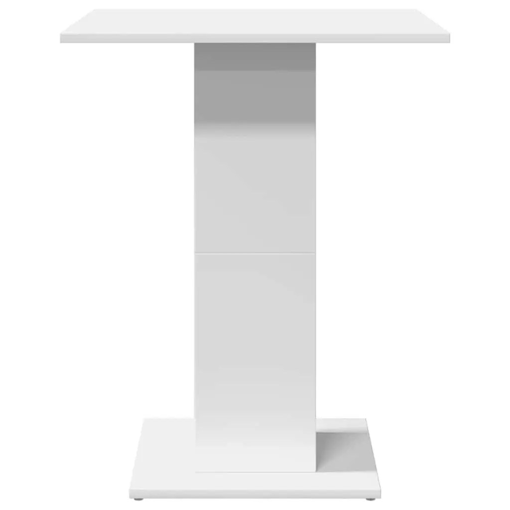 Bistro Table White 60x60x75 cm Kitchen Dining Room High Table Engineered Wood