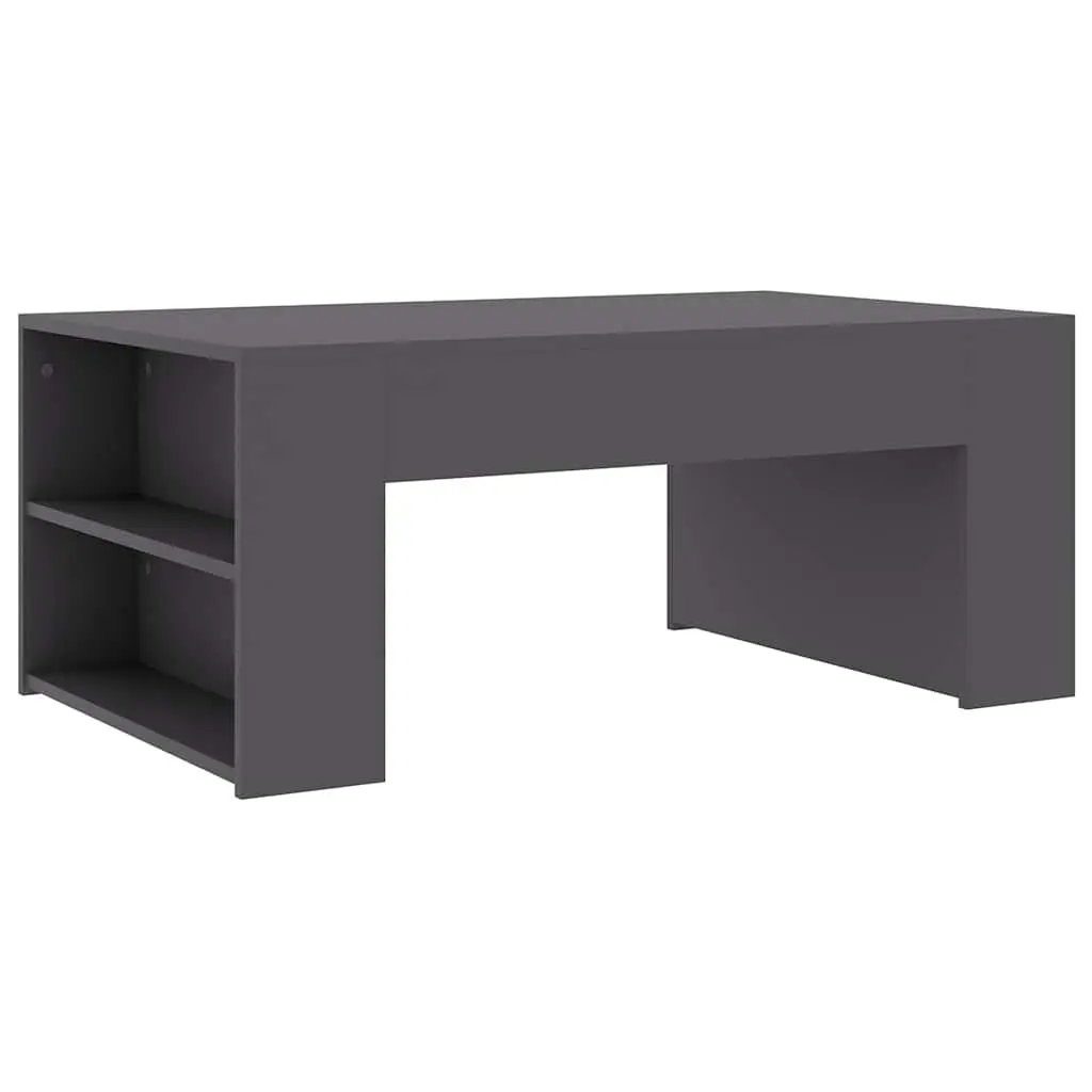 Coffee Table Grey Engineered Wood Living Room Furniture 100x60x42cm