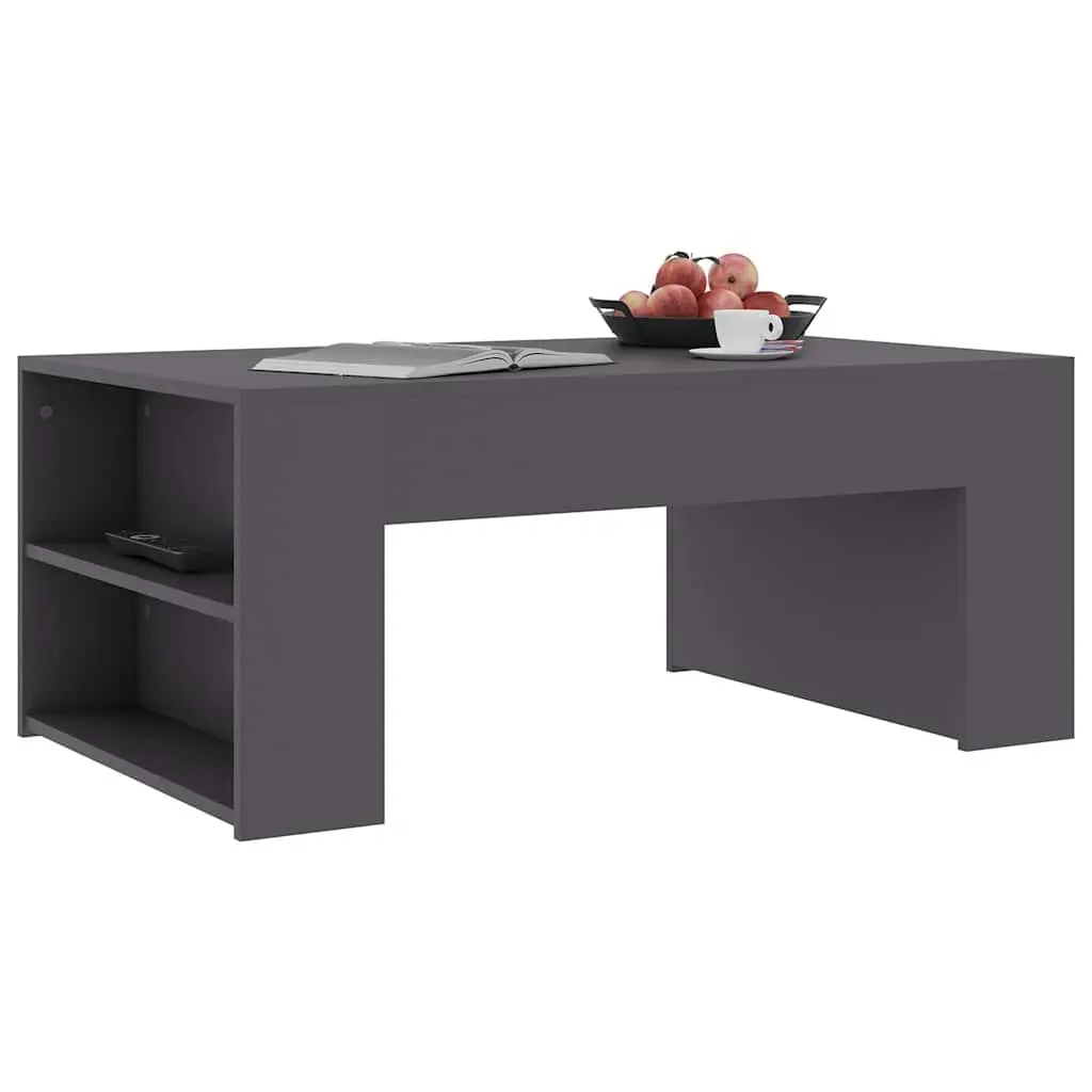 Coffee Table Grey Engineered Wood Living Room Furniture 100x60x42cm