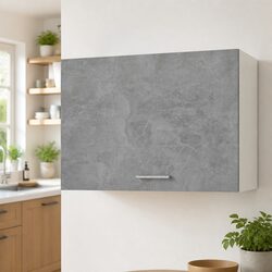 Hanging Kitchen Cabinet Storage Grey Engineered Wood Wall Mounted Organiser