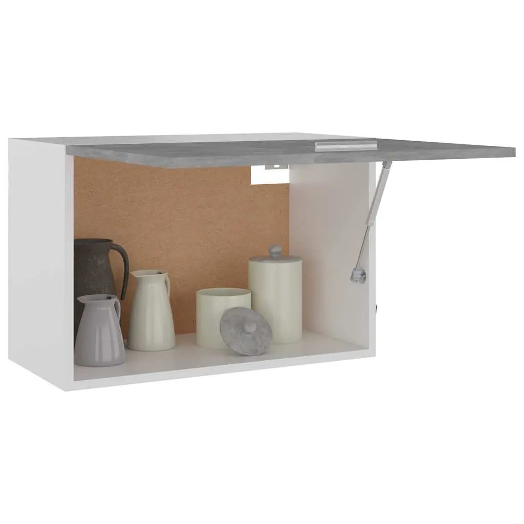 Grey Wall-Mounted Kitchen Storage Cabinet