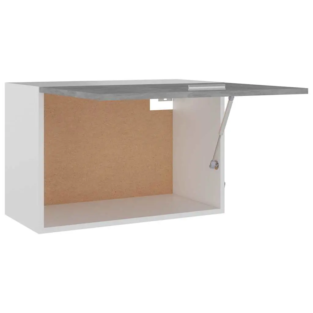 Grey Wall-Mounted Kitchen Storage Cabinet