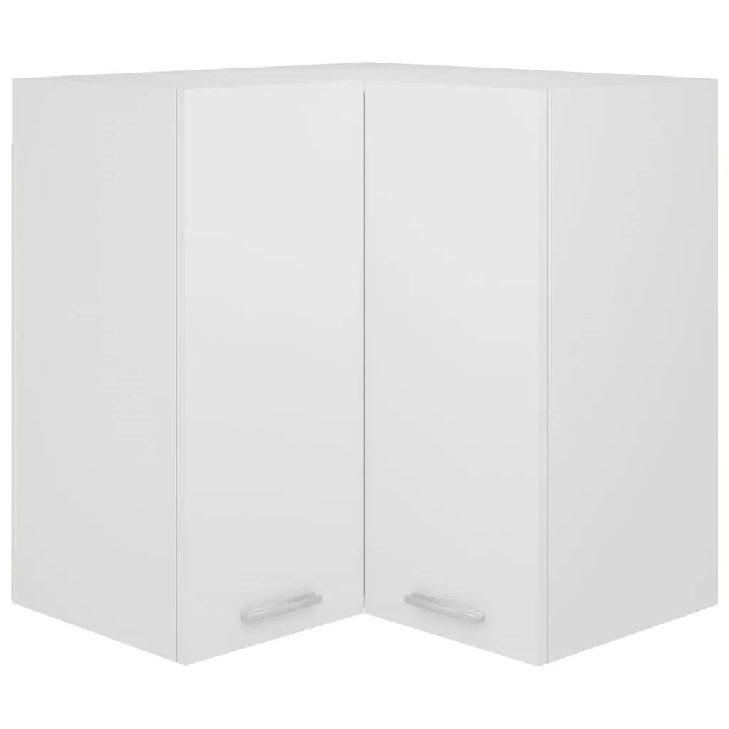 White Corner Cabinet for Kitchen Organization