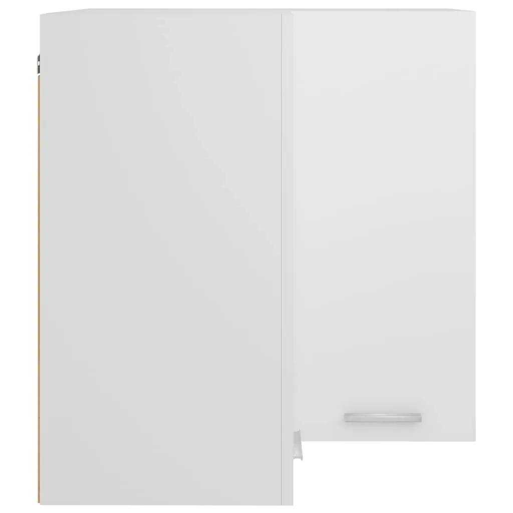 White Corner Cabinet for Kitchen Organization