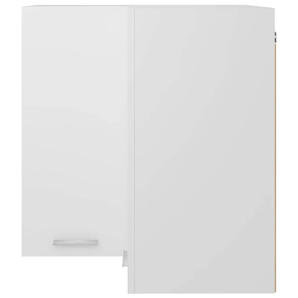 White Corner Cabinet for Kitchen Organization