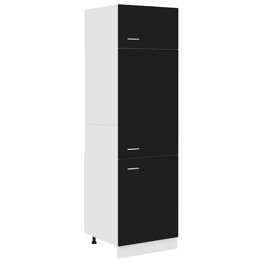 Black Kitchen Refrigerator Cabinet for Storage