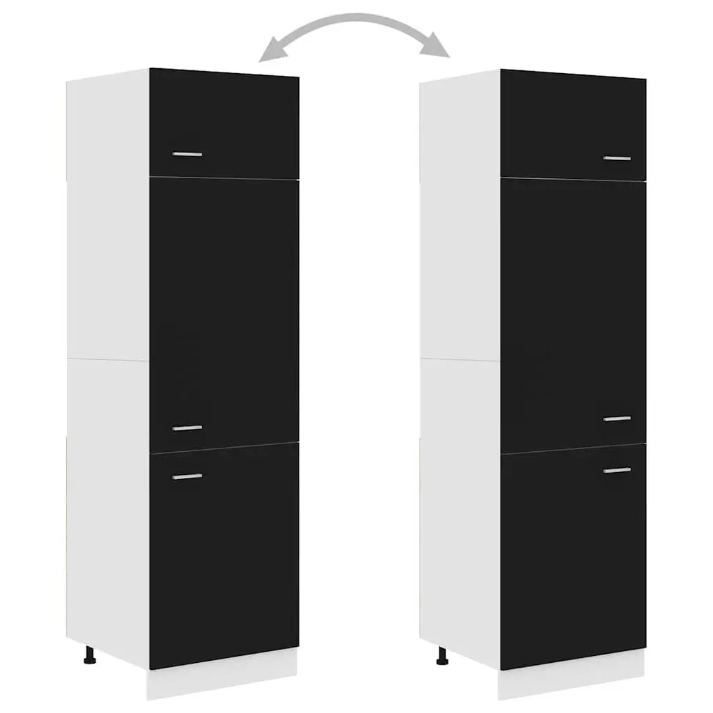 Black Kitchen Refrigerator Cabinet for Storage